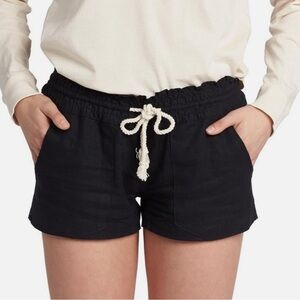 Roxy Black Drawstring Women's Beach Shorts